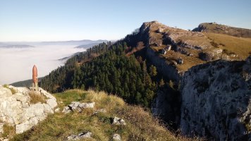 Iruaitz (755m) tontorra, Ametzueta (809m) eta Orkatzategi (869m)