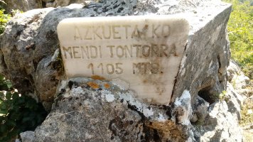 Lazkueta postontzia (1087m) plaka