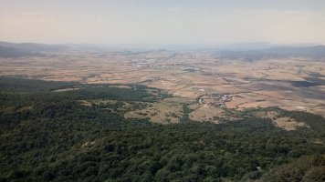 Agurain aldeko lautada Baio tontorretik