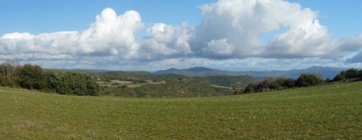 Uxueko mendien gainaldea