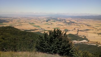 Sta. Elena (1122m) lautadaren ikuspegia tontorraldetik