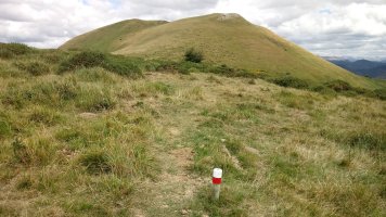 Mendizar (1323m) mendebaldetik GR12 bidezidorrean