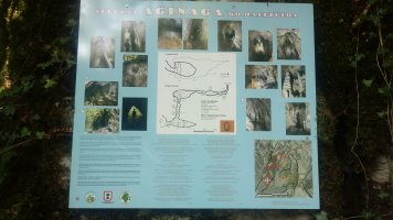 Aginaga edo Asketaldeako haitzuloa, Abaurrepea-Bizkailuze bidean