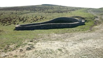 Zaldun simazuloa, Malkaxkoren iparreko magalean