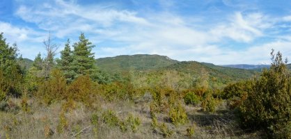 Mendi gainaldea. Beiegu eta Santa Engrazia, urrunean