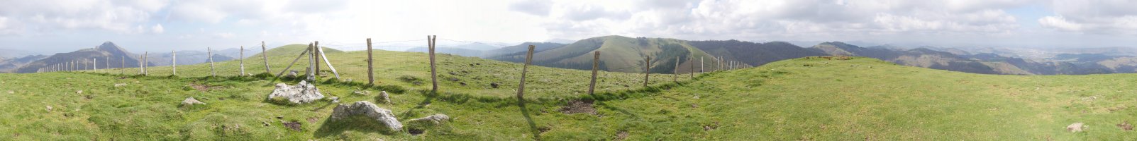 Errenga, gailurreko panoramika