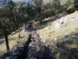 Artadian barrena, Arterreka arrobiaren gainaldeko tartean