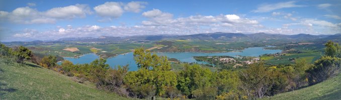 Allotzko urtegia, Irurre gainetik