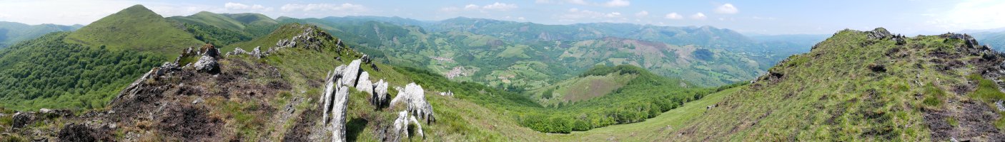 Monaxketa, gandorraren erdi aldeko panoramika