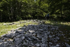 Txabola eraztun tumuluaren ondoan