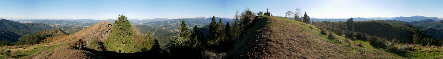 Mandoiako tontorretik 360ºtako ikuspegia