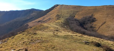 Domizko Gaina (1039m) eta atzean Arainburu (1054m)