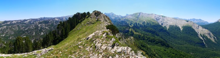 Mendebaldeko bizkarreko panoramika, Lapazarra