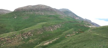 Petretxema (2366m) hurbiltzen Lintzako lepotik