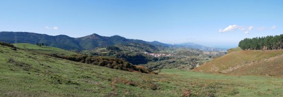 Mendibiletik gertu mendebaldera ikuspegia