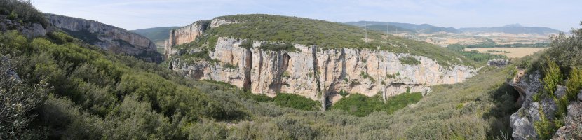 Irunberriko arroilaren ikuspegia igoeratik