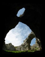 Leizearen barru aldetik ateratako argazkia.