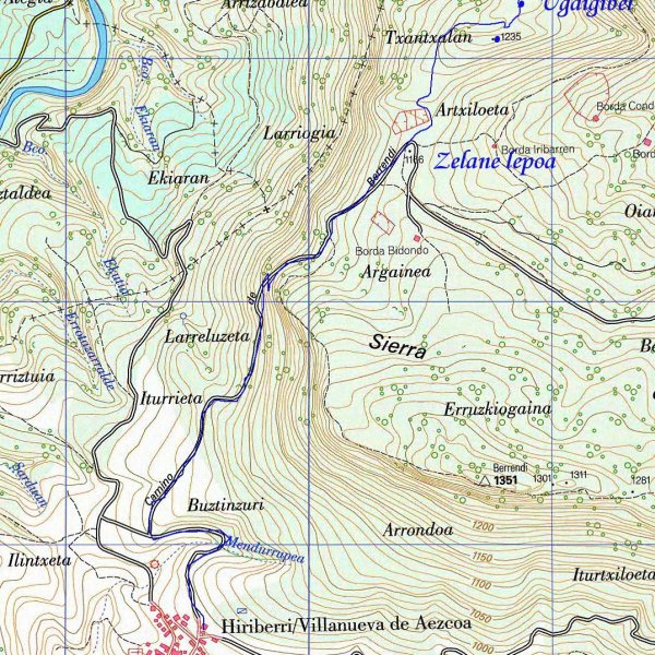 MAPA: Arriedergain eta Ugagibel Hiriberritik
