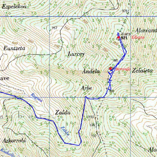 MAPA: Elixato eta Berrondo Harria