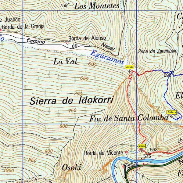 MAPA: Santa Kolonbako arroila