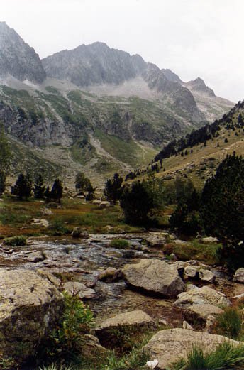 Vielha aldeko ibilbidearen pasartea