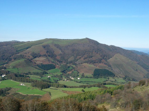 Hegoaldeko isurialdea Usategieta aldetik