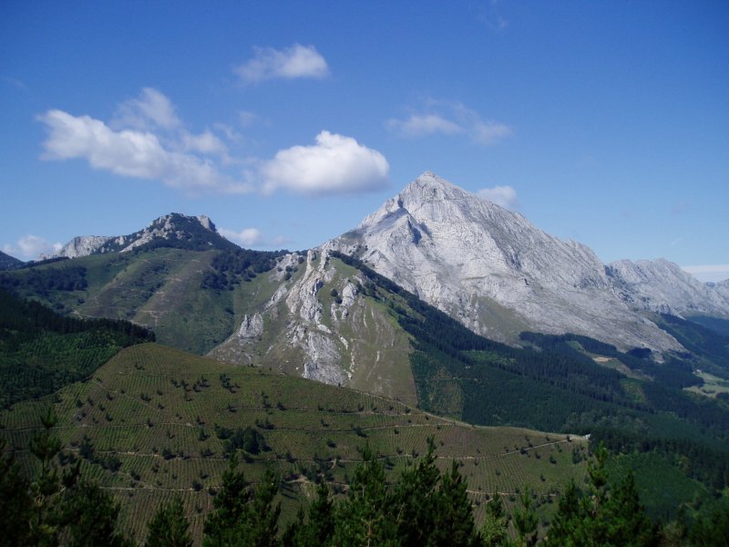 Ipizte, Anboto, Andasto eta Alluitz Besaidetik ikusita