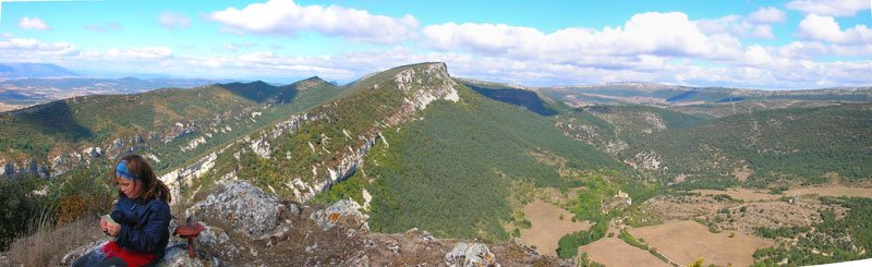 Panor?mica desde Santa Ana al desfiladero de Ribera.