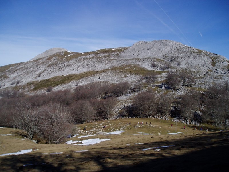 Elorrola lepoa, Enaitz eta Gorostiaran hegoaldetik ikusita