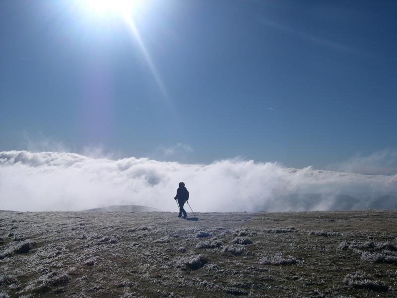mar de nubes en Gorbea