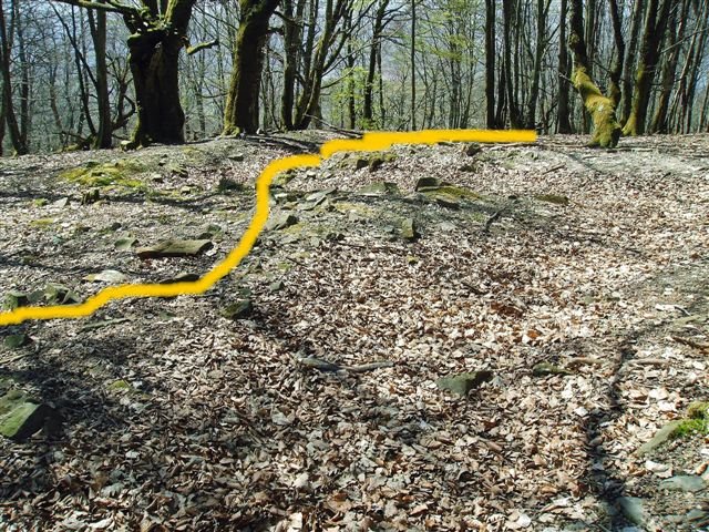 Trincheras de la guerra civil