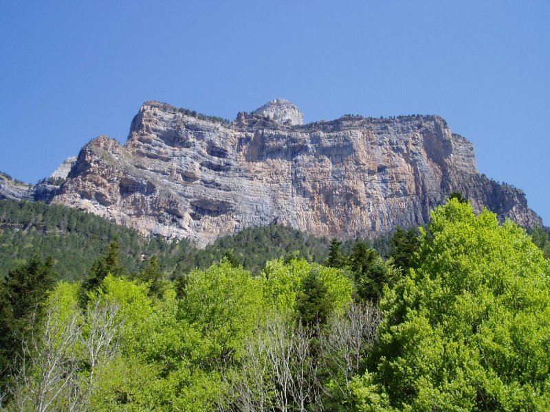 Espolón del Gallinero hegoaldetik ikusita