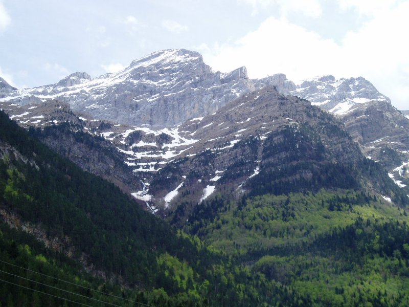 San Nicolás de Bujaruelotik ikusita, ipar-mendebaldetik