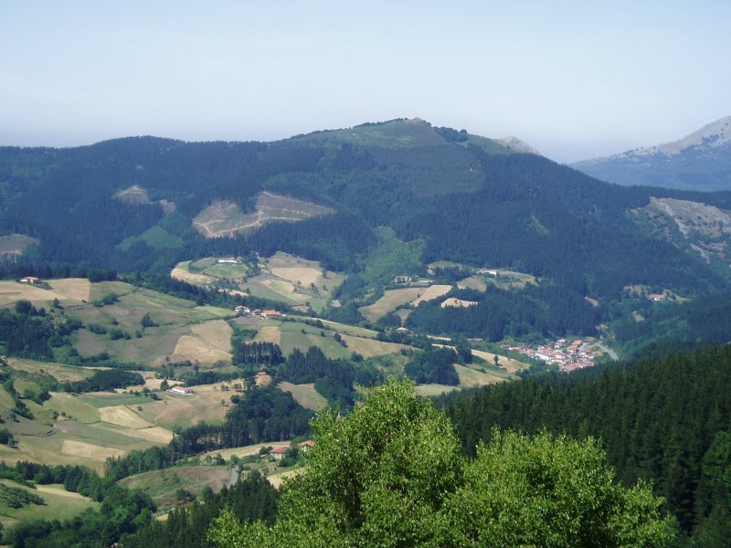 Kurutzeta mendateko behatokitik ikusita