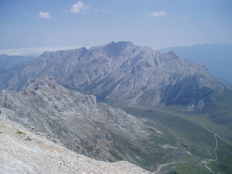 Ekialdeko mendigunea (Andara) tontorretik ikusita