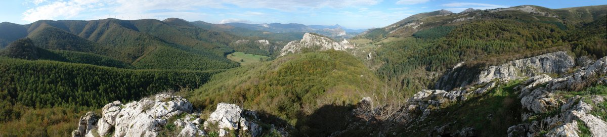 Mendebaldeko panoramika Gazteluaitz tontorretik