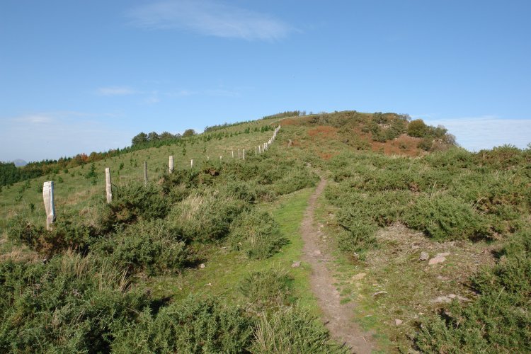 Larrazu: igoerako bidea, hegoaldeko bizkarrean gora