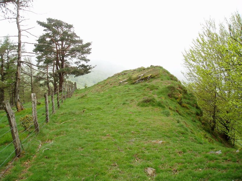 Laztegiren hego-mendebaldeko gandorreko pasarte bat