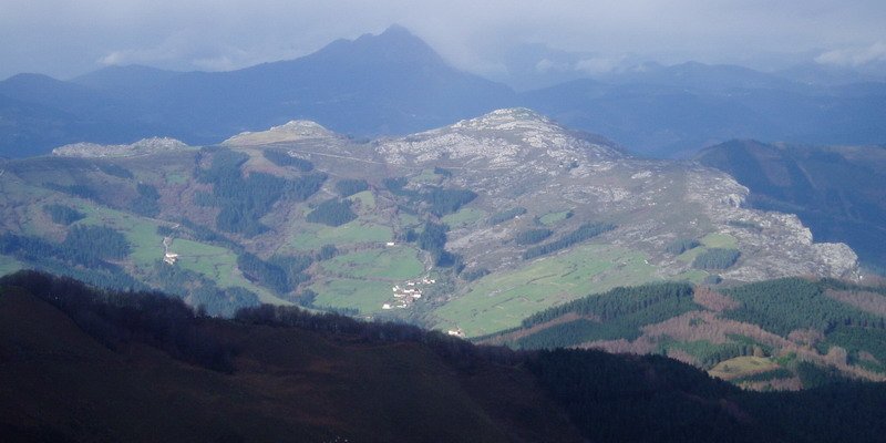 Gaboñutik ikusita, hego-ekialdetik