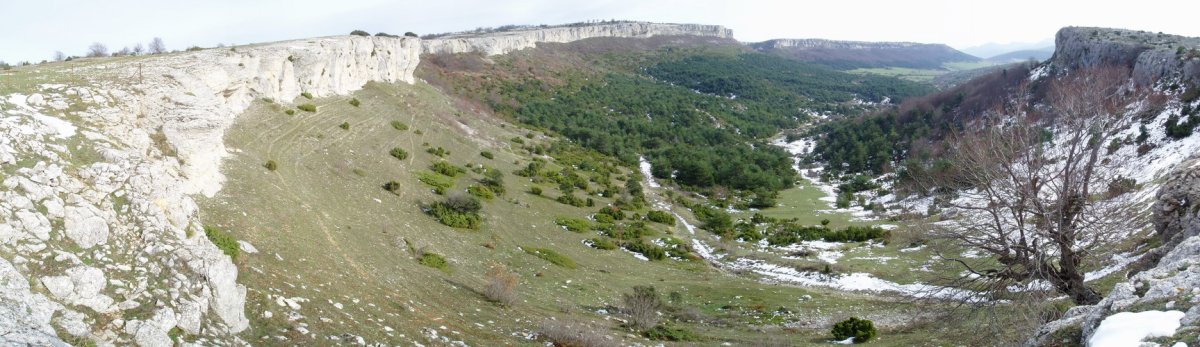 Paules bailara mendebaldeko bizkarretik ikusita