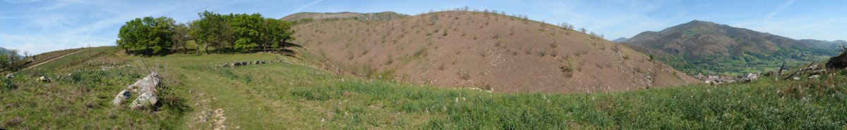 Arrosa aldeko igoerako panoramika