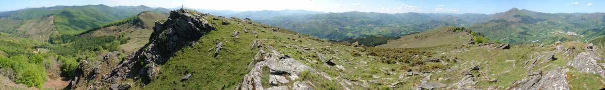 Gain aldeko panoramika zabala