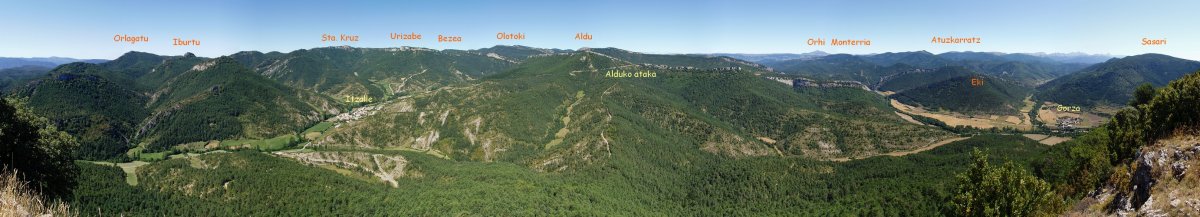 Panoramika paregabea Arburuako behatokitik