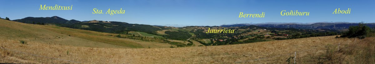 Jaurrieta inguruko mendiak