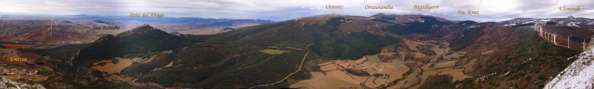 Alaitzko mendilerroa gailurretik