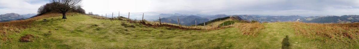  Atxolinen ipar-mendebaldeko hegian 360ºtako ikuspegia