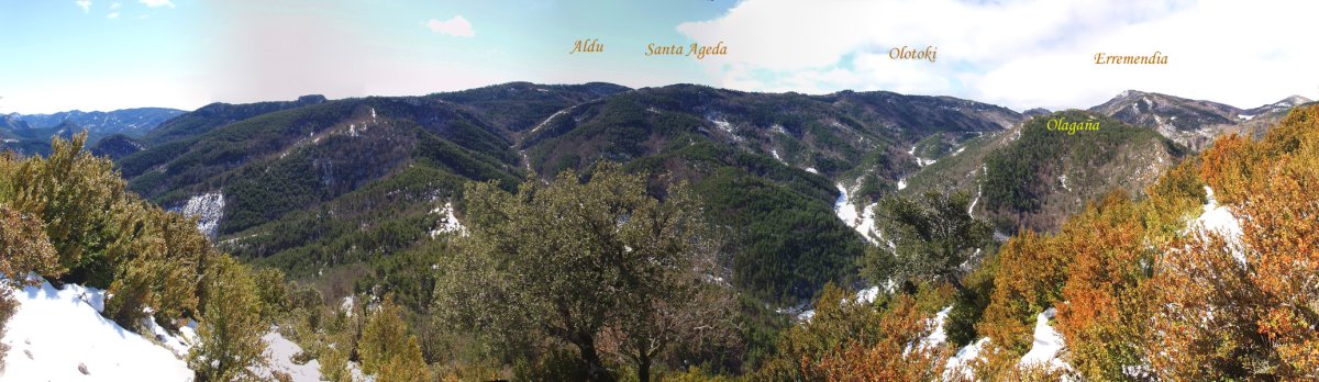 Aretako mendiak Betutagañatik
