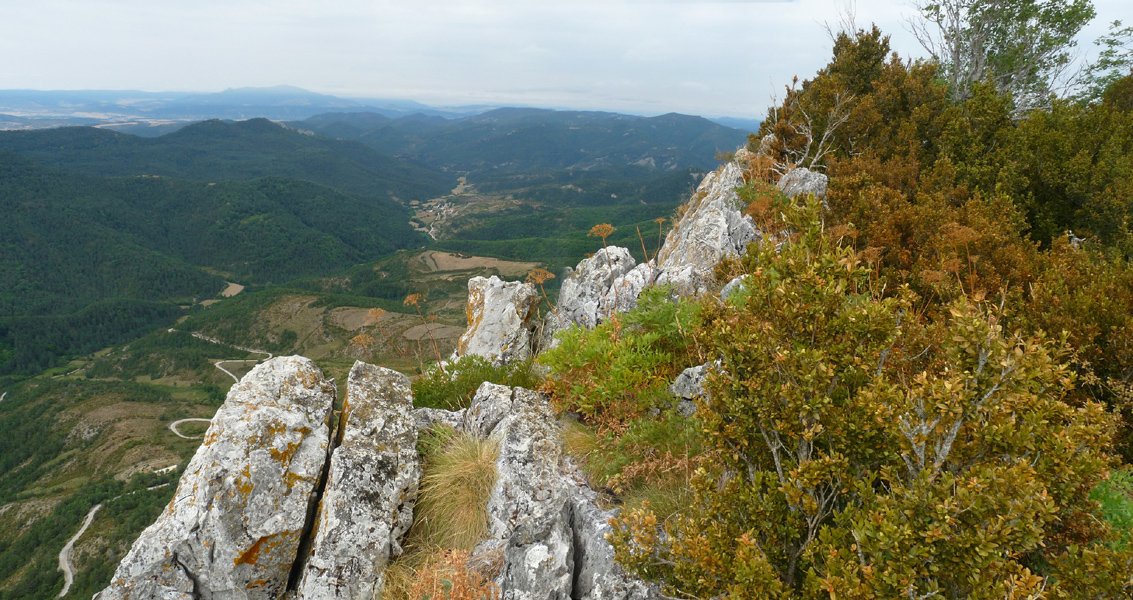 Errasako gailurra, mendebalderantz