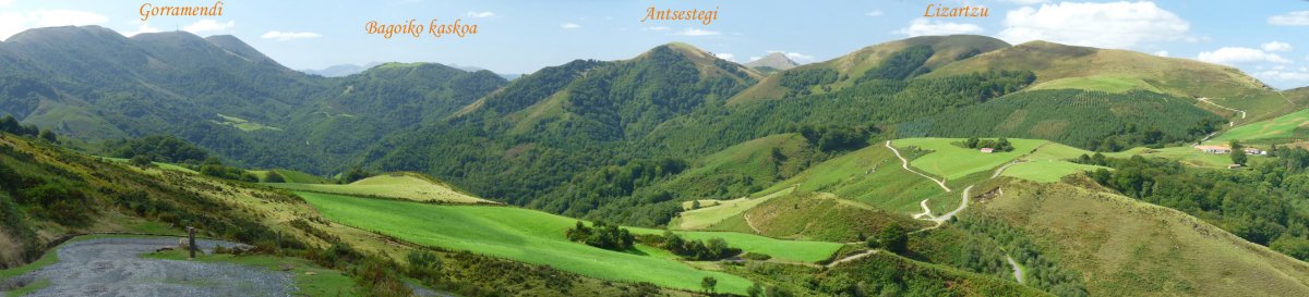 Paisaia ederrak Artzamendiko bidetik