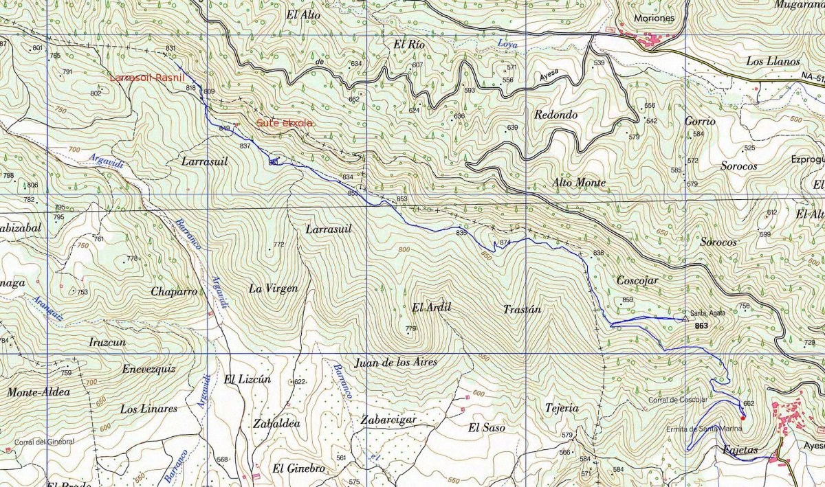 MAPA: Santa Agata eta Rasnil